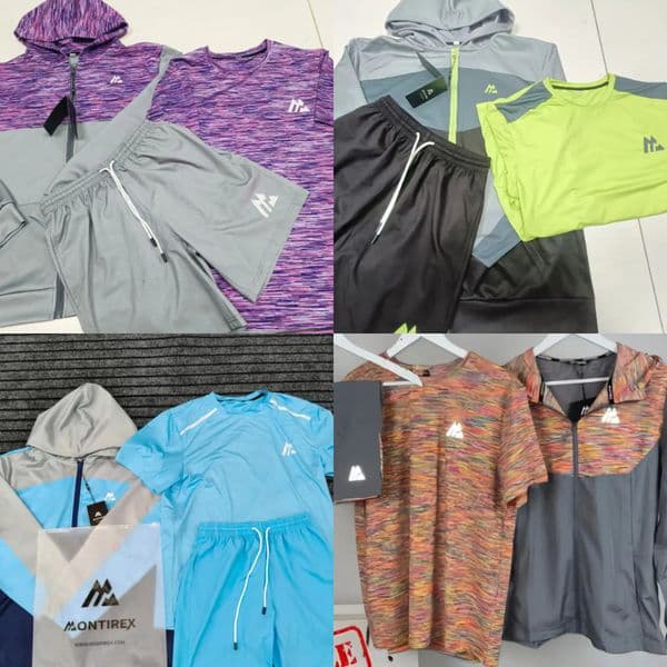 High quality monterex tracksuit Latest model miller tech tracksuit 3 piece set monterex tracksuit running sports fiess jogging suit quick dry sportswear df