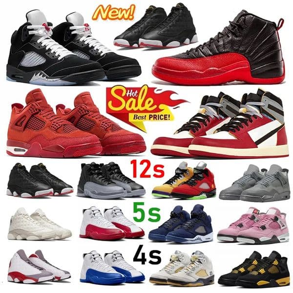 2026 New 5s 12s 4s designer 13 low Middle Group top 9 10 Basketball Shoes game Blueberry mens Female shoes black cats Red Thunder Trainers Sport Mens