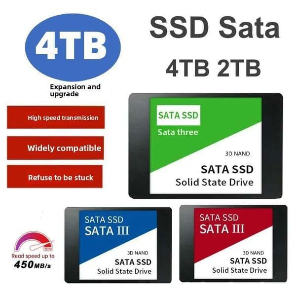 Brand New High-Speed SSD Solid State 4Tb 2Tb 2.5 Sata3 Interface Notebook Hard Drive
