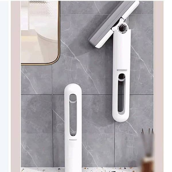 Mini Desktop Mop With Handle, A Hands-Free Cleaning Tool Home Use, Rotatable, Suitable Bathrooms And Kitchens, Ideal For Small Spaces
