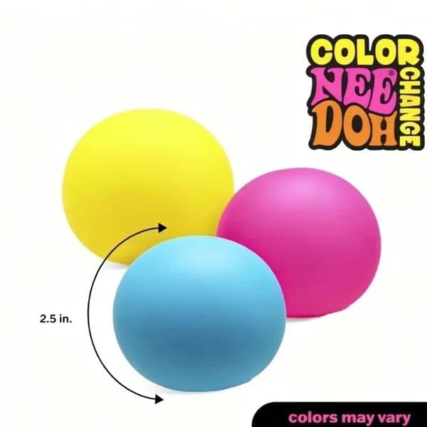 2026 New Needoh Squishy Fidget Toy Color Change Schylling Sensory Stress Relief Balls 3 Colors Available Relief Relieves Anxiety Fidget Squishy Toy Gift BY SEA!