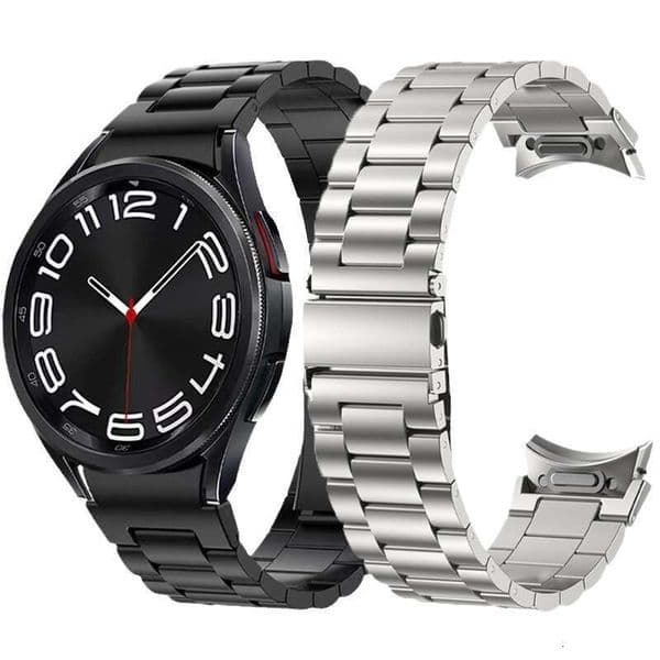 New Style for Samsung Galaxy 6 Classic Three Bead Folding Buckle Stainless Steel Quick Release Watch Band
