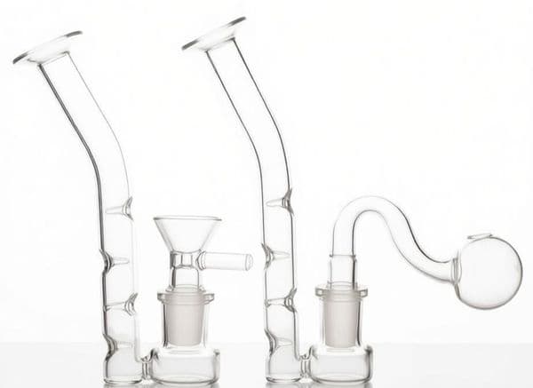 Wholesale J-Hookah Glass Oil burner Bong Perc Thick Heady Water Tobacco Pipe Smoking Bubbler Shisha Hookah with 14mm banger bowl