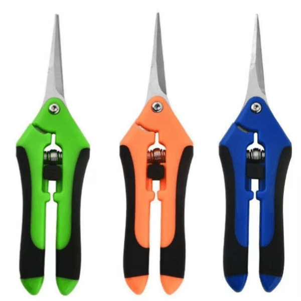 16.5cm Stainless Steel Garden Scissors Multifunctional Straight Branch Grape Leaf Trimmer Fruit And Vegetable Scissor Kitchen Tool Household Hand Tools