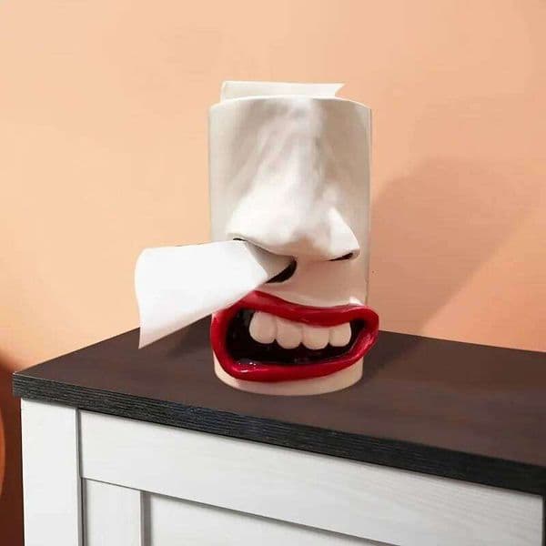 New Funny Nose Tissue Box Holder Creative Resin Desktop Decor Unique Lifestyle Essentials & Novelty Home Accessory