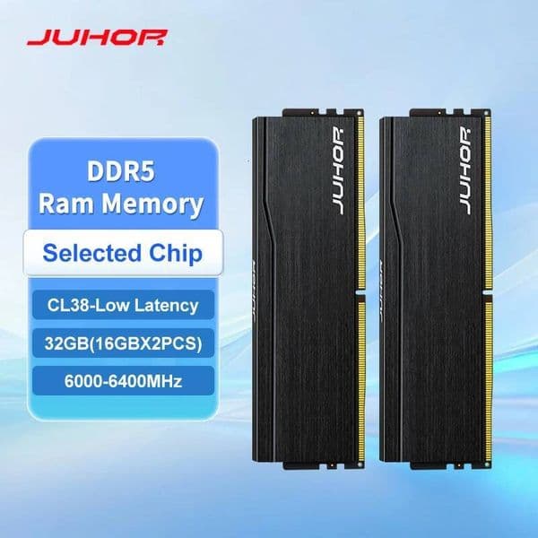 JUHOR Ram DDR5 32GB16GBX2 6000MHz 6400MHz DDR5 6400MHz Desktop Computer Memoria Ram