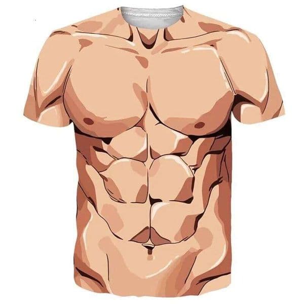 3D Print Funny Muscle Graphic T Shirt for Men Women Short Sleeve Ugly Tee Shirts Clothes Mens Novelty Party Cosplay Tshirts