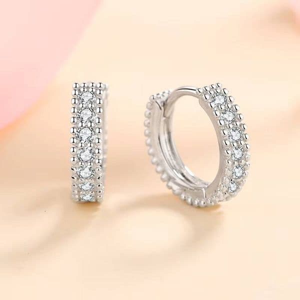 Fine Jewelry Earrings Laboratory Cultured Diamond Moissanite Luxury Wedding Earrings 925 Sterling Silver Wholesale