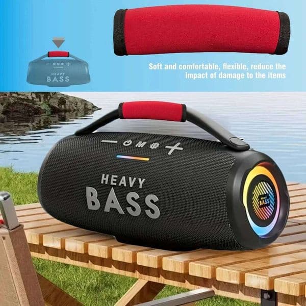 Wristband Red Fabric, & Comfortable, for Car Stereo Speakers Accessory | Durable Handle Grip