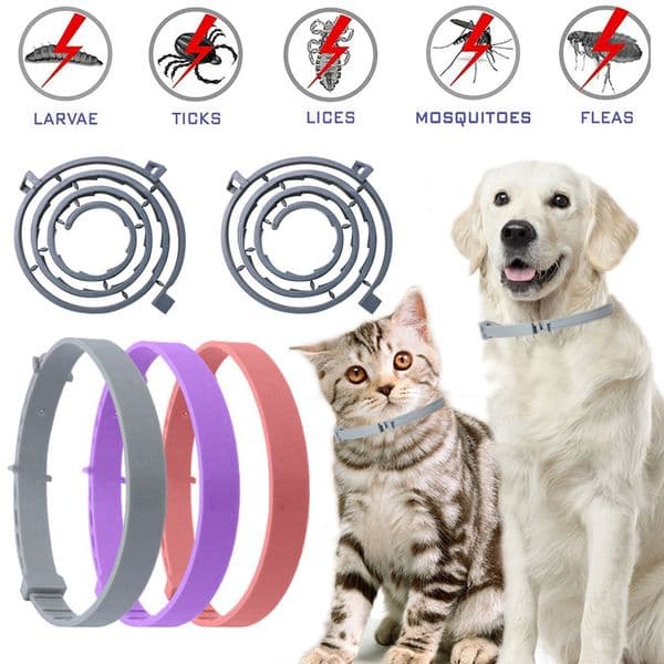 Extendable Pet Flea Collar Antiparasitic Necklace Personalized Anti Flea and Tick Large Dog Puppy Cat Anti Flea Tick Dog Collar