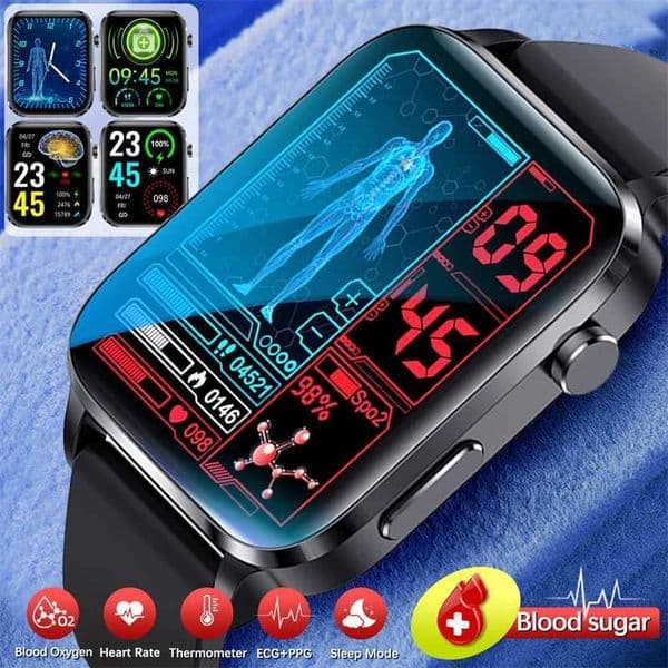 Smart Watches Laser therapy health smartwatch suitable for male uric acid lipids blood pressure smart Bluetooth call watch 2024 J240913