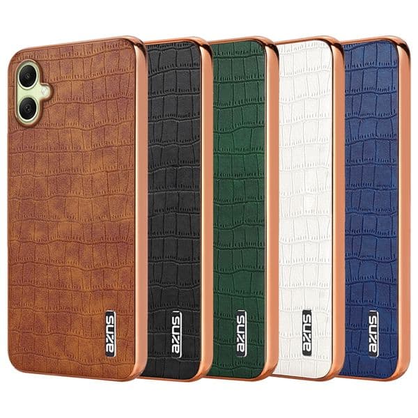 Crocodile Grain PU Leather Cases For Iphone 17 Air 16 Plus 15 14 Pro Max 13 12 11 Iphone16 I16 Luxury Business Croco Chromed Plating Soft TPU Shockproof Phone