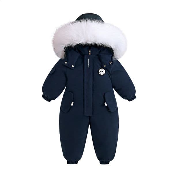 Autumn Winter Baby Jumpsuit Thermal Ski Suit Veet Coat Mens Childrens Jacket Little Girls Clothing 4e56