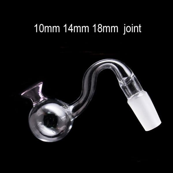 10mm 14mm 18mm Female Male Glass Oil Burner Pipe Clear Thick Pyrex Hookahs Oil Nail Banger for Water Bong Hookah Best Smoker Gift