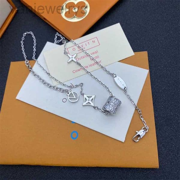 Designer 925 Silver Plated Necklace Brand Designer Fashionable Charm Girl High Quality Necklace Romantic Love Exquisite Birthday Gift