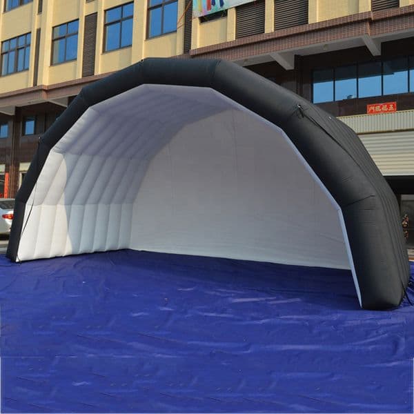 10mWx6mDx5mH wholesale Free Ship custom size Inflatable Stage Tent Black Exhibition Cover Display Marquee For Outdoor Music Concert Events