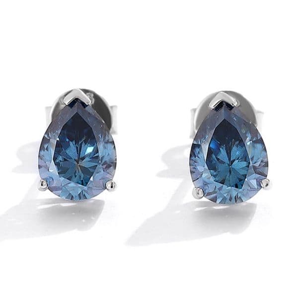 Charming Women Diamond Earrings Silver Earrings 925 Sterling Silver GAR Lab Clear Blue Green Yellow Moissanite Earrings Studs Nice Gift
