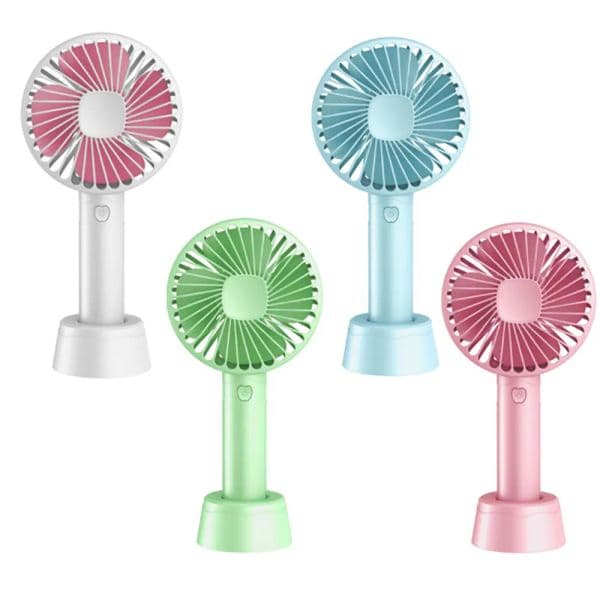 Portable Mini Handheld Fan USB Rechargeable Cooling Fans 3 Speed Personal Desk for Home Office Student Summer Outdoor Travel LL