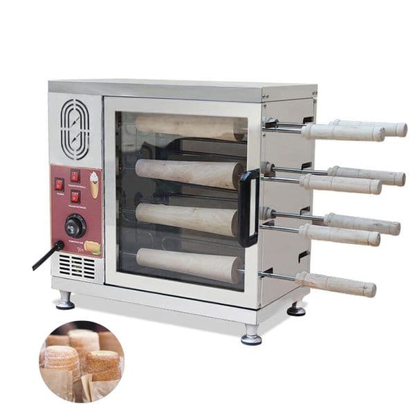 Hungarian Chimney Cake Pastry Oven Grill Machine Electric Kurtos Kalacs Machine Commercial Chimney Cake Machine