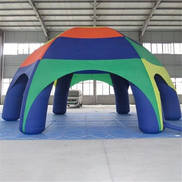 12mD (40ft) wholesale Colorful Big Party Shelter Inflatable spider dome tent air blown Arch Marquee House Come with Blower For sale/rental with blower free ship