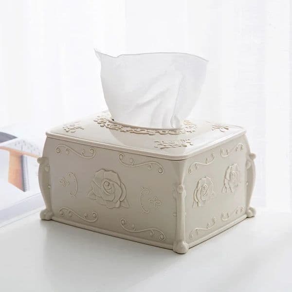 NEW Meyjig Plastic Tissue Cover Storage Box Living Room Organizer Car Paper Holder Napkin Container