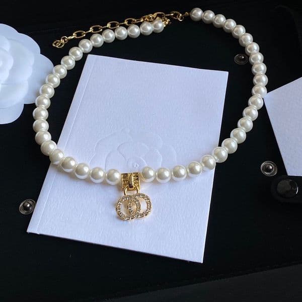 Classic Pendants Necklaces Gold Plated Stainless Steel Crystal Round Pendant Necklace Choker Chain Jewelry Accessories