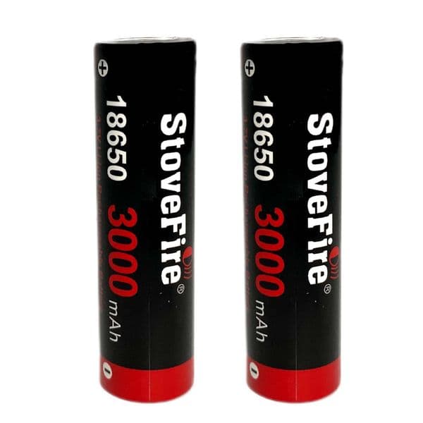 3.7 Volt Rechargeable Battery, 18650 Battery 3000mAh Flat Top for Remote Control Toy, Headlamp, LED Flashlight, Mini Fans, Shaver