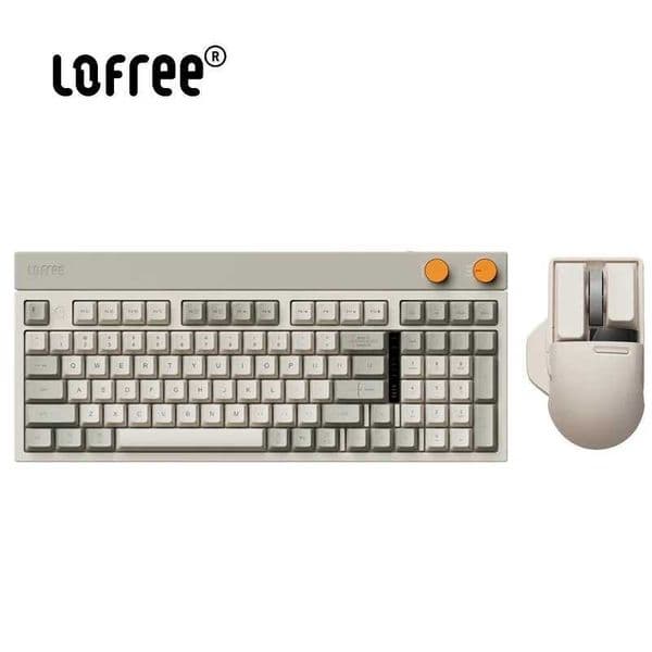 Lofree Block Keyboard Small Square Retro Wireless Bluetooth Tri Mode Mechanical Keyboard Gasket Accessory For Pc Computer GiftsCL240709