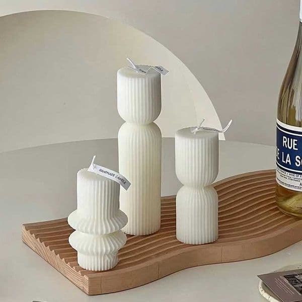 Home Decoration Acessories Modern Decoration Bar and Column Geometric Fragrance Candles Large Room Decoration Luxury Decoration Candles W240813
