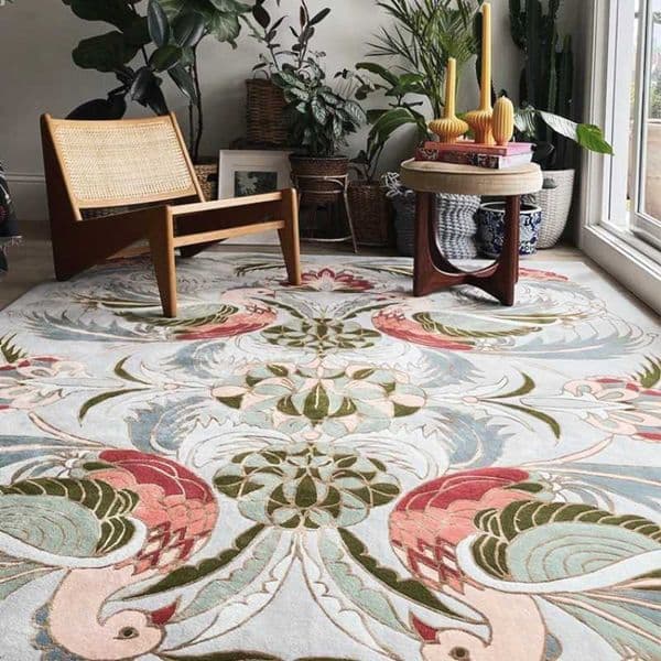 Modern minimalist living room anti slip carpet office simple fluffy soft carpet computer desk decoration simple W240815
