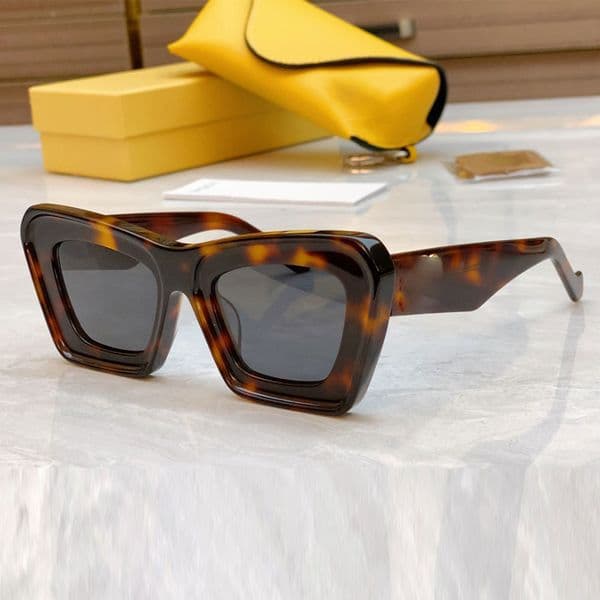 Beveled Cateye sunglasses 40148 Designer luxury cat eye acetate eyewear Fashion party beach sunglasses Ladies cat eye sunglasses