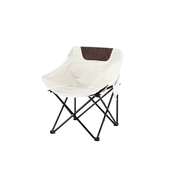 Outdoor camping folding chair, thickened and foldable, portable fishing beach chair, art sketching backrest, moon chair