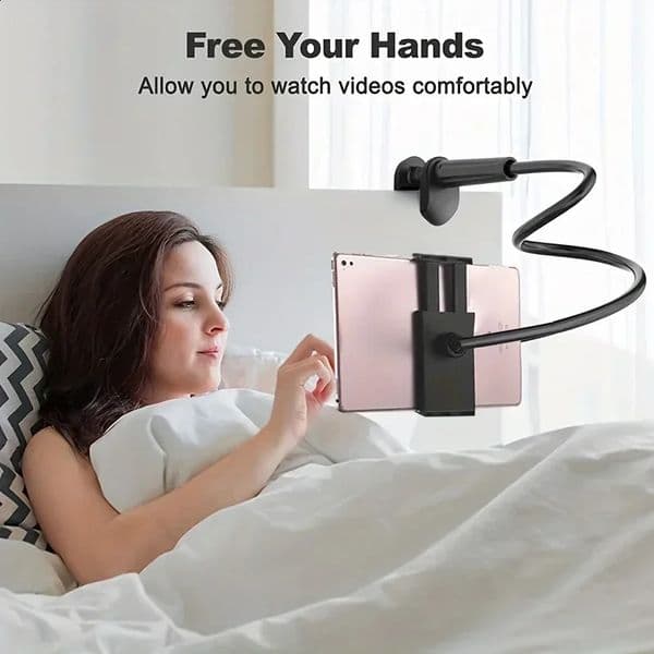 2026 Universal Lazy Mobile Phone Gooseneck Stand Stents Flexible Bed Desk Table Clip Bracket For Smartphone Holder 240823 Free Shipping