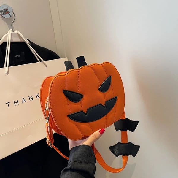Halloween Pumpkin Bag Devil Style Ghost Skull Fashion Shoulder Bag Womens Cross Body Bag Different Expressions Womens Bag 240826