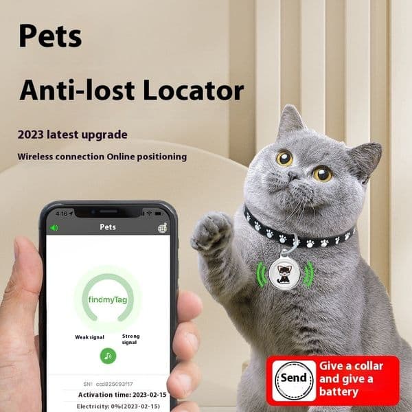 Pet locator, cat dog positioning tool, collar, anti loss and tracking tool