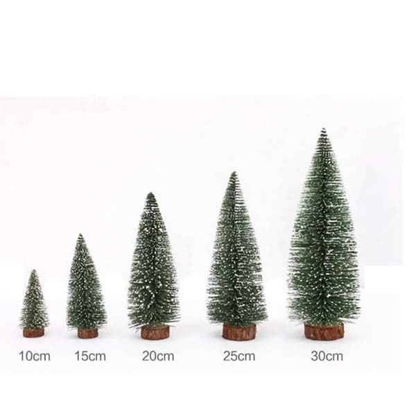 Mini Christmas Tree Stick White Cedar Desktop Small Christmas Tree Decoration Christmas Party Home Party Winter Snow Decoration Tree W240828