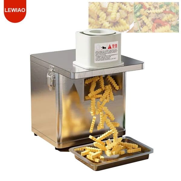 Wolf Tooth Potato Chips Cutter Commercial Fully Automatic Wave Shaped French Fry Slicer Electric Multifunctional Slicer