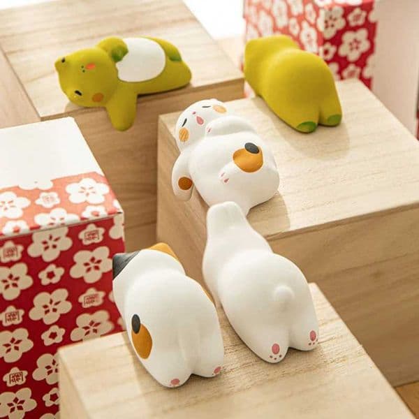 Computer screen monitor small decorative desktop doll cat rabbit frog car home decoration lucky cat picture home accessories W240828