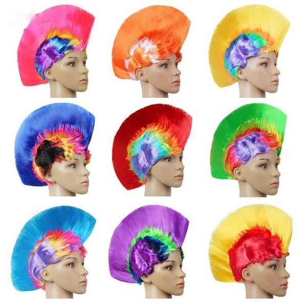 Cosplay Carnival Wig Birthday Party Fun Hair Hat Accessories Joker Fans Dance Head Indigenous Disco Primitive Headwear W240830
