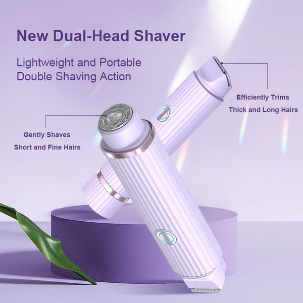 2026 New New Electric Epilator Women's Dual Shaver Hair Trimmer For Underarms Arms Legs Lips Private Parts Ceramic perfume cologne Head