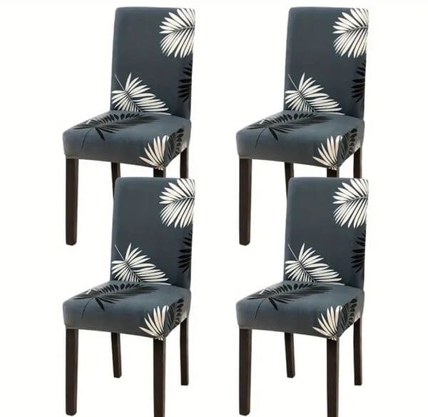 Washable Spandex Chair Covers 4 Pack Stretch Slipcovers for Dining Room Furniture Protector