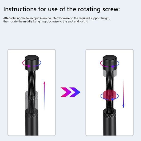 Graphics Card GPU Holder Adjustable Telescopic Rotary Screw Aluminum Alloy Support Vertical GPU Bracket GPU Video Card Holder