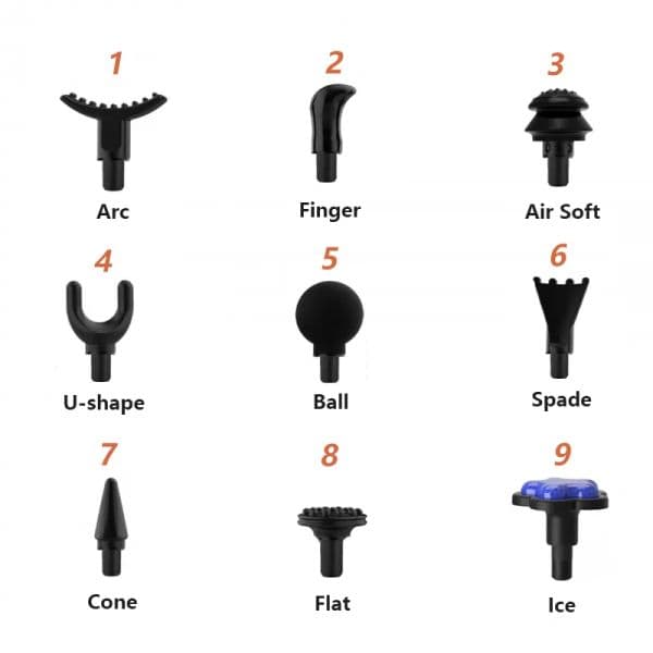 12MM Mini Fascia Gun Massage Head Universal Type