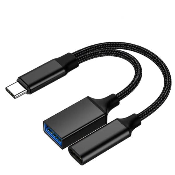 1/2/3pc USB C OTG Charge Adapter 10W PD Charger 2 In 1 Type-C Male To USB2.0 Female OTG Connector Phone Adapters For MacBook Pro