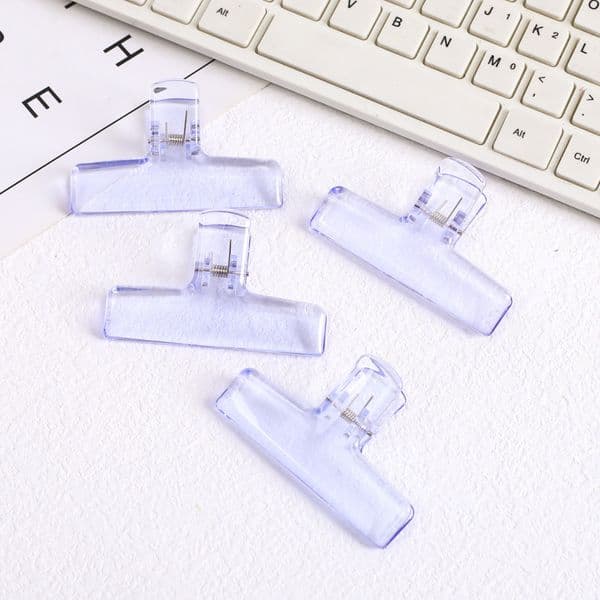 Transparent Acrylic Binder Clip Planner Clips Paper Clamp Organizer Office File Clamps Holder Stationery Decor School Supplies