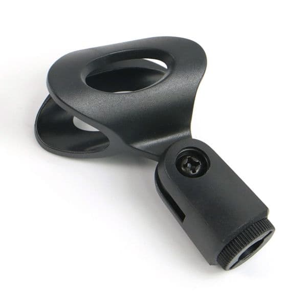 1PCS Microphone U-Shaped Clamp Clip Bracket Accessory 3/8 Screw Plastic Clip Flexible Microphone Clip Bracket Mount Black