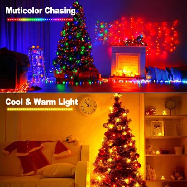 WS2812B LED String 5M 10M 20M RGBIC Dream Color Party Christmas Lights Individually Addressable String Lights Waterproof DC5V
