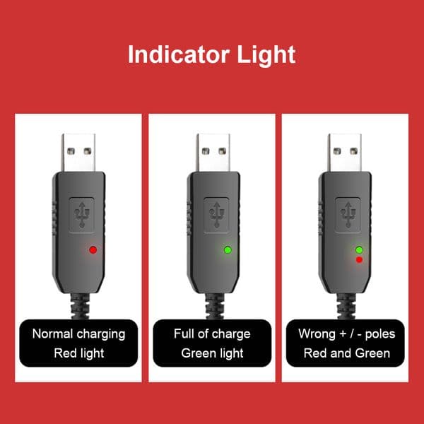 5V 2A Universal USB Charge Connector Clip for Walkie Talkie Power Supply Charger