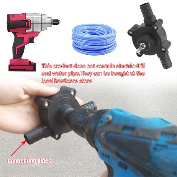 Household Electric Drill Pump Oil Fluid Water Pump Portable Mini Hand Self-priming Liquid Transfer Pumps Home Garden Outdoor Too
