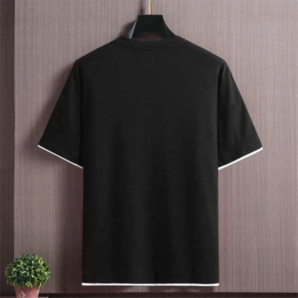 Men's Sets Summer Tracksuit Plus Size 10XL 11XL T-shirts Shorts Suits Male Big Size Summer Suits Black